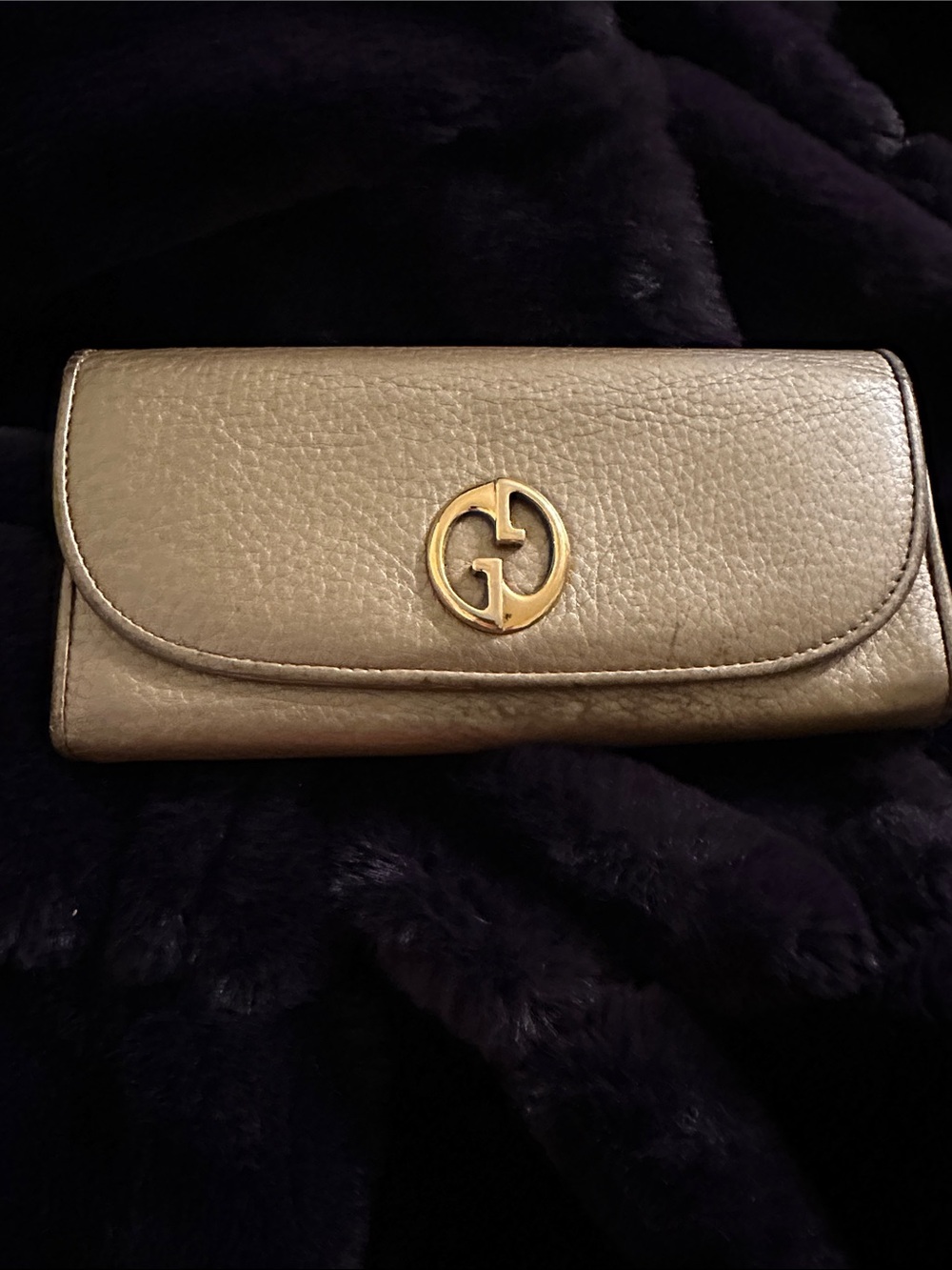 Gucci Metallic Cellarius Calfskin 1973 Continental Wallet